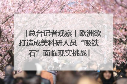 总台记者观察丨欧洲欲打造成美科研人员“吸铁石”面临现实挑战