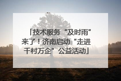 技术服务“及时雨”来了！济南启动“走进千村万企”公益活动