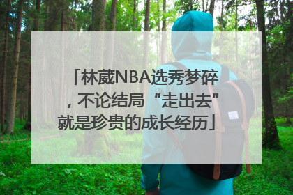 林葳NBA选秀梦碎，不论结局“走出去”就是珍贵的成长经历