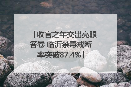 收官之年交出亮眼答卷 临沂禁毒戒断率突破87.4%
