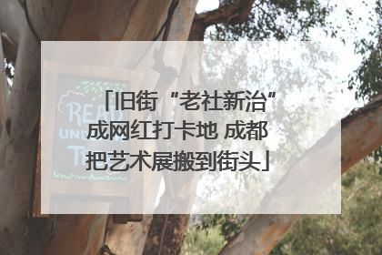 旧街“老社新治”成网红打卡地 成都把艺术展搬到街头