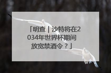明查｜沙特将在2034年世界杯期间放宽禁酒令？