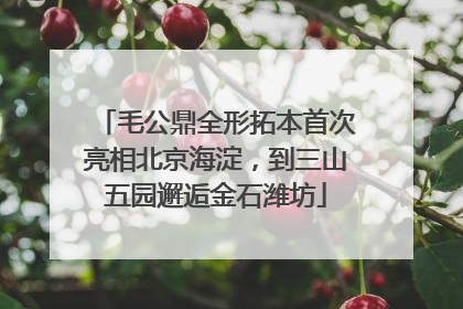 毛公鼎全形拓本首次亮相北京海淀，到三山五园邂逅金石潍坊