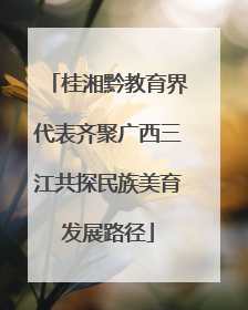 桂湘黔教育界代表齐聚广西三江共探民族美育发展路径