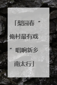 梨园春“俺村最有戏”唱响新乡南太行