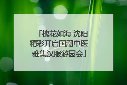 槐花如海 沈阳精彩开启国潮中医雅集汉服游园会