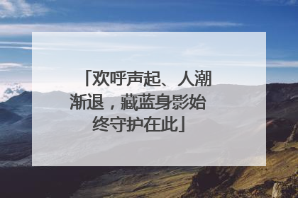 欢呼声起、人潮渐退，藏蓝身影始终守护在此