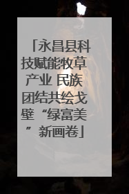 永昌县科技赋能牧草产业 民族团结共绘戈壁“绿富美”新画卷