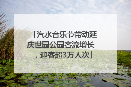 汽水音乐节带动延庆世园公园客流增长，迎客超3万人次