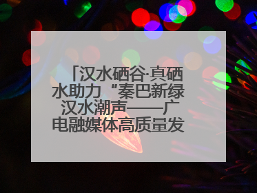 汉水硒谷·真硒水助力“秦巴新绿 汉水潮声——广电融媒体高质量发展陕西采访行”