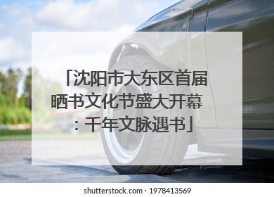 沈阳市大东区首届晒书文化节盛大开幕：千年文脉遇书
