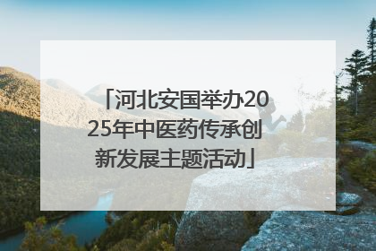 河北安国举办2025年中医药传承创新发展主题活动