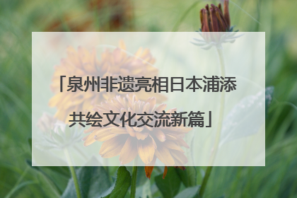 泉州非遗亮相日本浦添 共绘文化交流新篇