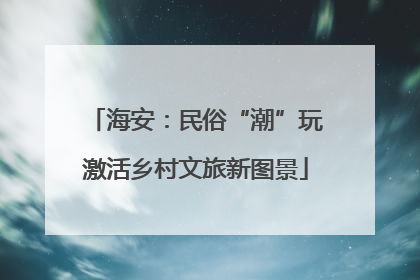 海安：民俗“潮”玩激活乡村文旅新图景