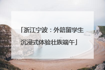 浙江宁波：外籍留学生沉浸式体验壮族端午