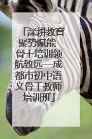 深耕教育聚势赋能 骨干培训领航致远—成都市初中语文骨干教师培训班