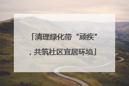 清理绿化带“顽疾”，共筑社区宜居环境