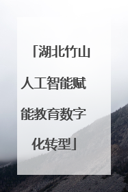 湖北竹山人工智能赋能教育数字化转型