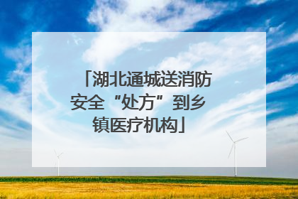 湖北通城送消防安全“处方”到乡镇医疗机构