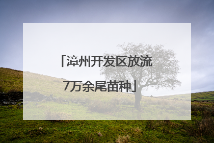 漳州开发区放流7万余尾苗种