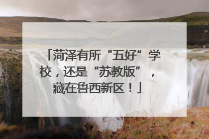 菏泽有所“五好”学校，还是“苏教版”，藏在鲁西新区！