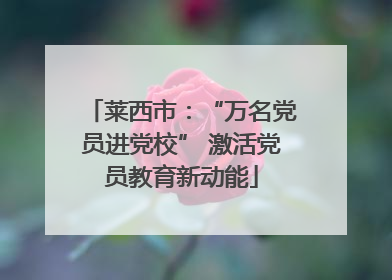 莱西市：“万名党员进党校” 激活党员教育新动能