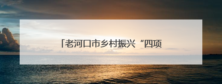 老河口市乡村振兴“四项行动”建设推进会召开