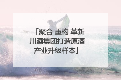 聚合 重构 革新 川酒集团打造原酒产业升级样本