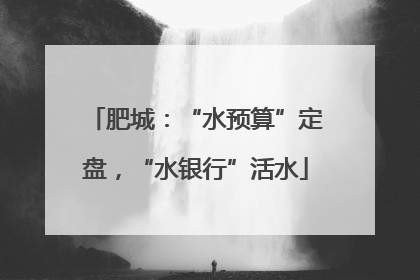 肥城：“水预算”定盘，“水银行”活水