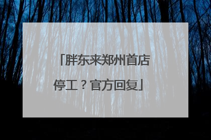 胖东来郑州首店停工？官方回复