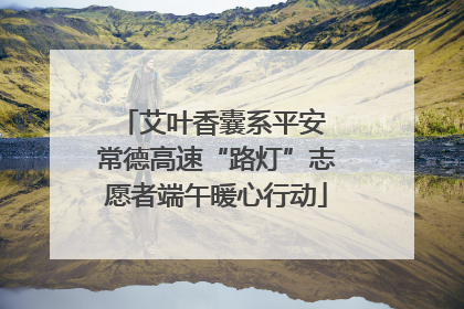 艾叶香囊系平安 常德高速“路灯”志愿者端午暖心行动