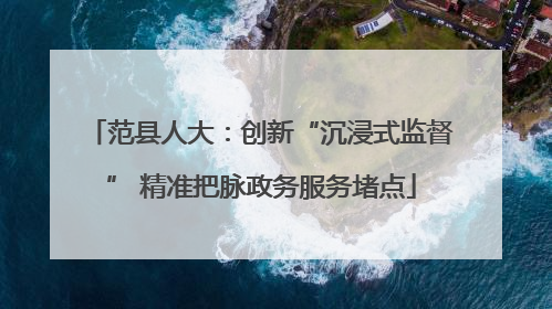 范县人大：创新“沉浸式监督” 精准把脉政务服务堵点