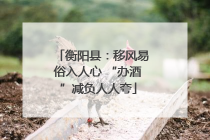 衡阳县：移风易俗入人心 “办酒”减负人人夸