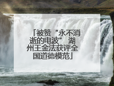 被赞“永不消逝的电波” 湖州王金法获评全国道德模范