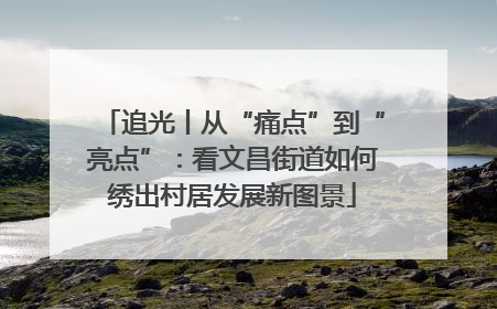 追光丨从“痛点”到“亮点”：看文昌街道如何绣出村居发展新图景
