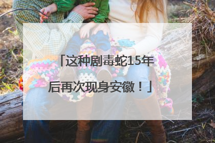 这种剧毒蛇15年后再次现身安徽！