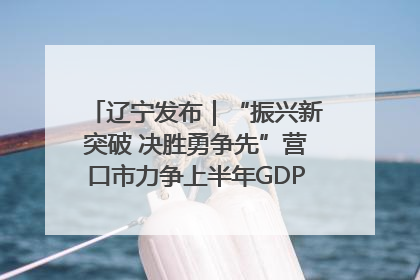 辽宁发布｜“振兴新突破 决胜勇争先”营口市力争上半年GDP增长6%左右