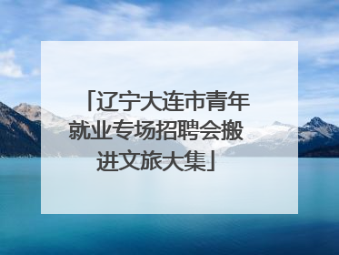 辽宁大连市青年就业专场招聘会搬进文旅大集