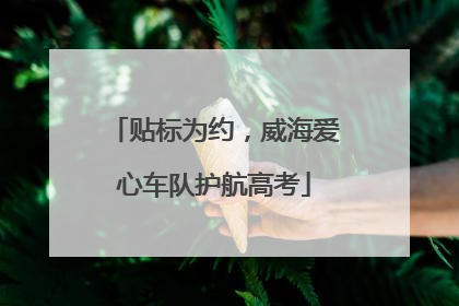 贴标为约，威海爱心车队护航高考