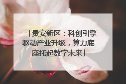 贵安新区：科创引擎驱动产业升级，算力底座托起数字未来