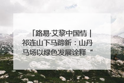 路易·艾黎中国情｜祁连山下马蹄新：山丹马场以绿色发展诠释“两山”理论实践
