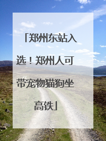 郑州东站入选！郑州人可带宠物猫狗坐高铁
