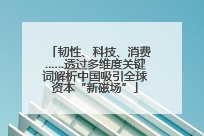韧性、科技、消费……透过多维度关键词解析中国吸引全球资本“新磁场”