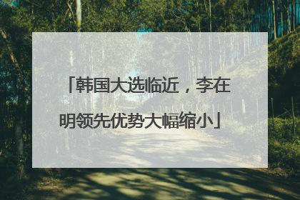 韩国大选临近，李在明领先优势大幅缩小