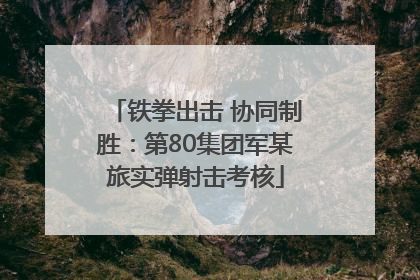 铁拳出击 协同制胜：第80集团军某旅实弹射击考核