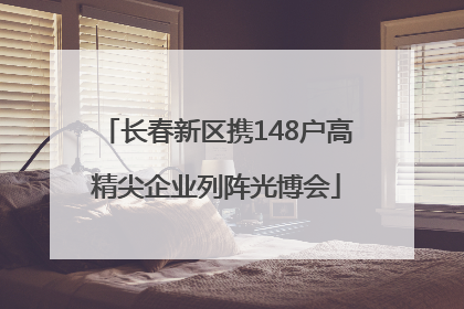 长春新区携148户高精尖企业列阵光博会