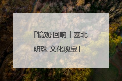 镜观·回响丨塞北明珠 文化瑰宝