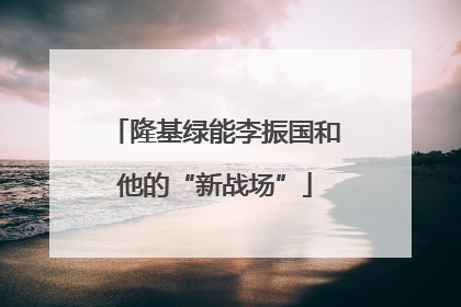 隆基绿能李振国和他的“新战场”