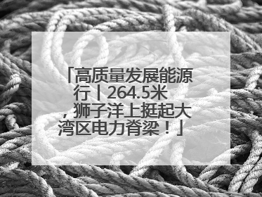 高质量发展能源行丨264.5米，狮子洋上挺起大湾区电力脊梁！