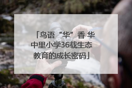 鸟语“华”香 华中里小学36载生态教育的成长密码